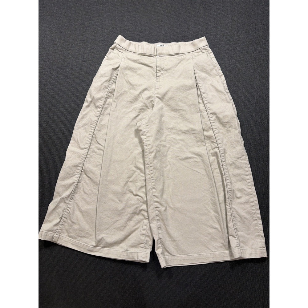UNIQLO :C Cotton Culottes Beige Cropped Flared Women 483042 Size Medium